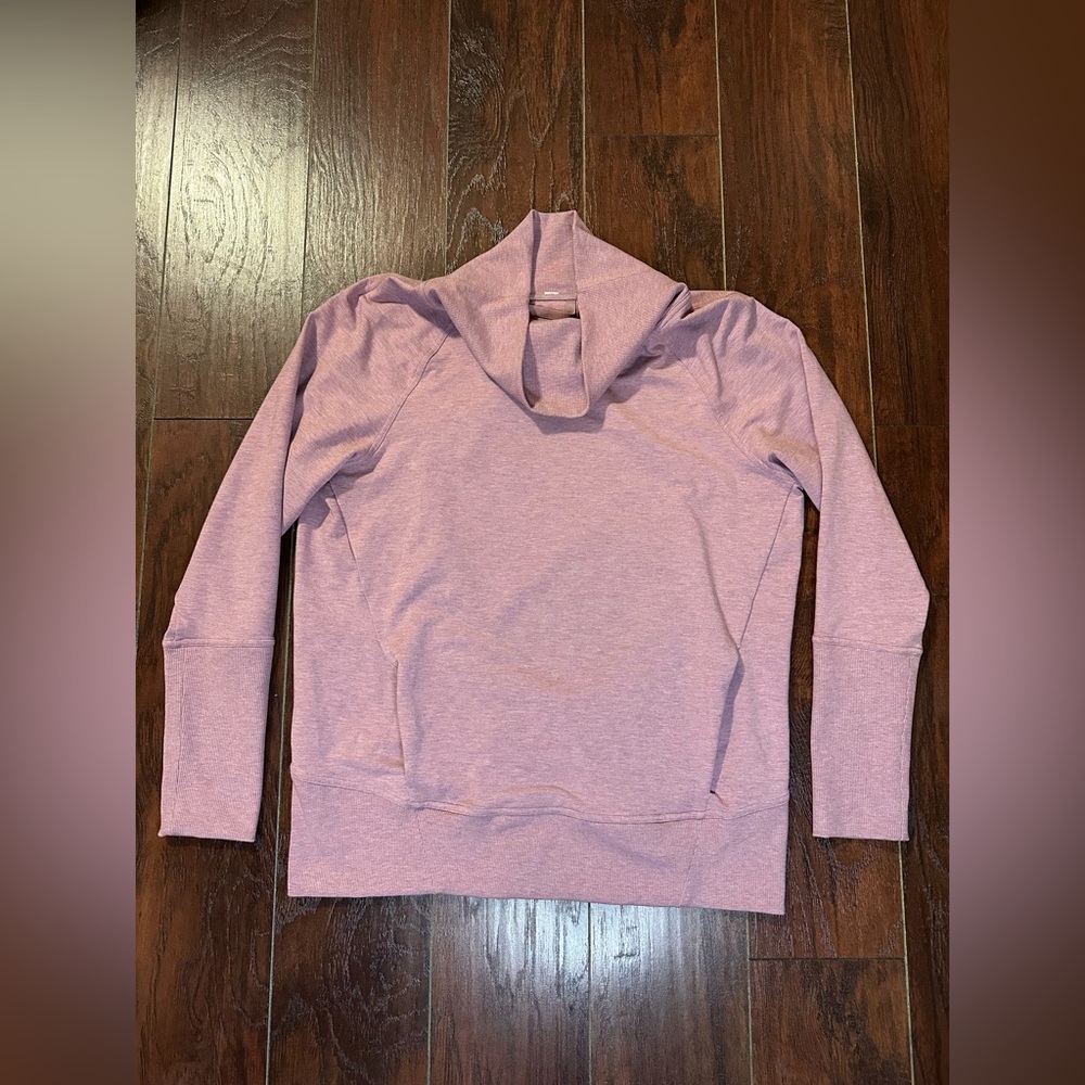 Lululemon High Lines Pullover Size 12 Heathered Vintage Mauve